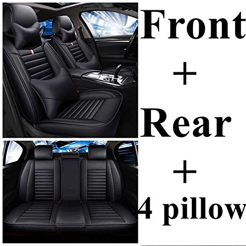 Funda De Asiento Universal Para Ford Focus 2 Fiesta Focus 3 Mondeo Mk4 Focus Mk2 Focus Fusion Kuga Ranger Focus Mk3 Fiesta Mk7 Mondeo Mk3 Funda De Asiento De Coche Accesorios Para Coche,Black Luxury