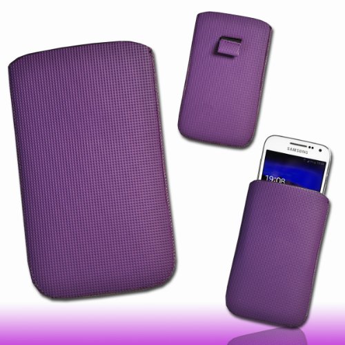 Funda de bolsillo para protección púrpura/violeta DK2 γr, 3 para Samsung Galaxy S3 Mini i8190/HTC Desire X/Samsung Galaxy S Advance i9070/Alcatel One Touch PLAY OT-991D/HTC Windows Phone 8S/Sony Xperia J/Sony Xperia acro S