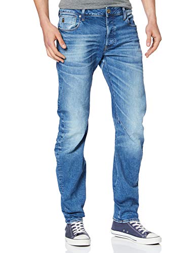 G-STAR RAW Arc 3D Vaqueros, Authentic Faded Blue, 32W / 30L para Hombre