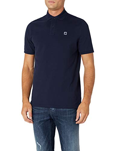 G-STAR RAW Dunda Polo S/s, Azul (Sartho Blue 6067), X-Small para Hombre