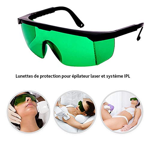 Gafas de protección láser IPL, gafas para equipo de belleza, verde