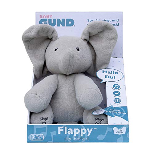 Games 6053047 Gund-Animated Flappy The Elephant GDE - Peluche (30,5 cm), multicolor , color/modelo surtido