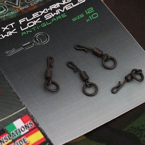 Gardner Tackle Covert XT Flexi anillo Kwik Lok Swivels – pesca de carpas aparejos de Ronnie