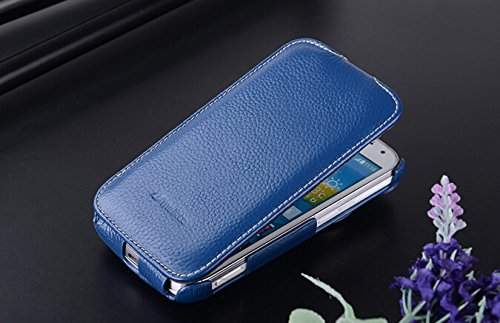 Generia Funda de piel auténtica para Samsung Galaxy K zoom c1158 C1116, funda vertical con tapa para objetivo, compatible con for Samsung Galaxy K ZOOM c1158 c1116