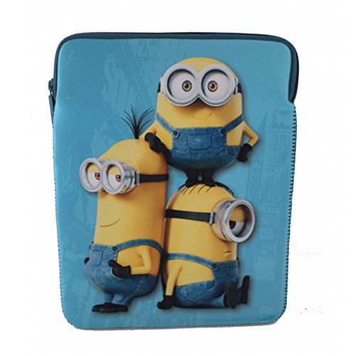 Genuine Despicable Me Minions aromática iPad 10 Pulgadas Tablet Funda de Neopreno con Cremallera Bolsa