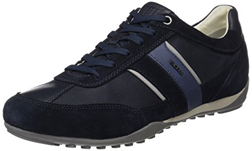 Geox U Wells C, Zapatillas para Hombre, Azul (Dark Navy), 42 EU