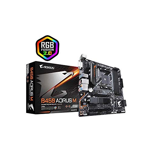 Gigabyte B450 Aorus M - Placa de base, color negro