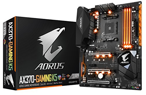 Gigabyte GA-AX370-Gaming K5 AMD X370 Socket AM4 ATX - Placa base (DDR4-SDRAM, DIMM, 2133,2400,2667,2933,3200 MHz, Dual, 2GB,4GB,8GB,16GB, 64 GB)