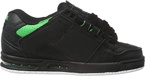 GLOBE Sabre, Zapatillas de Skateboarding para Hombre, Negro (Black/Moto Green), 40 EU