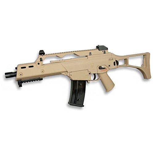 Golden Eagle Subfusil O Metralleta G36c De Bolas Airsoft Eléctrico Color Tan, energía 1,44 Julios