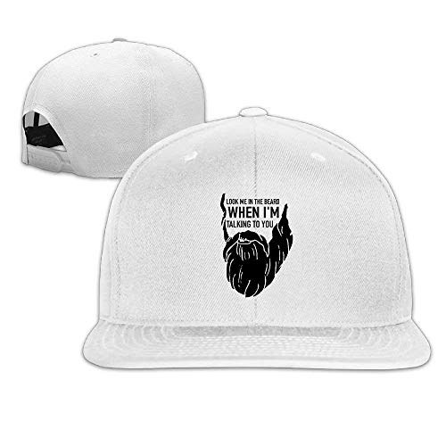 Gorras de béisbol/Hat Trucker Cap Cap Look Me in The Beard When I'm Talking to You Painting Adjustable Cotton Baseball Caps