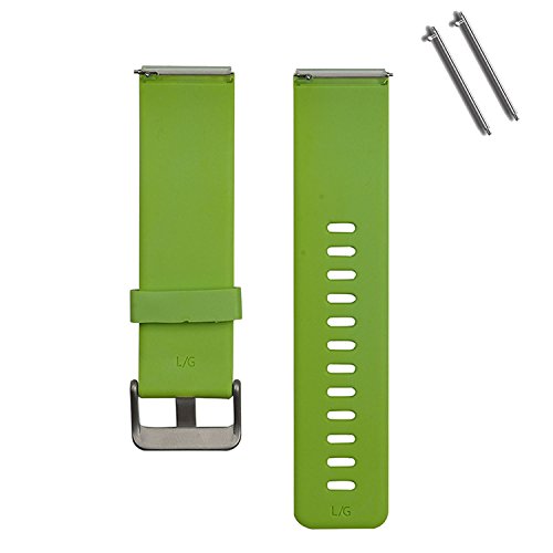 Gosear para Fitbit Blaze de Reloj, Reemplazo de Silicona Pulsera Elegante Correa de Reloj Banda con Aplausos de Metal para Fitbit Blaze Smart Fitness Tracker Smartband (Verde)