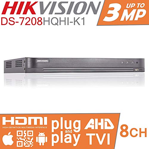 Hikvision Turbo HD DVR 8 ch Canal Grabador de vídeo Digital de CCTV TVI ds-7208hqhi-k1