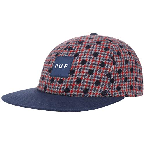 HUF Gorra Wool Box Logo Strapback de Beisbol (Talla única - Azul Oscuro)