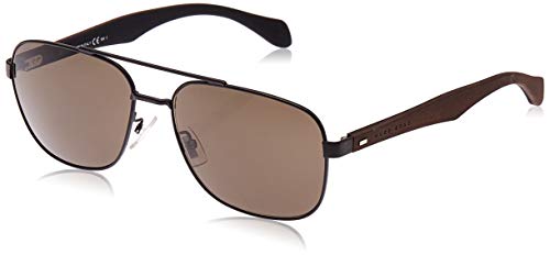 Hugo Boss Boss 0816/F/S NR RBR Gafas de sol, Negro (Mtblk Dkbrwn/Brw Grey), 61 Unisex-Adulto