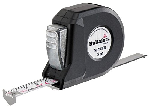 Hultafors Talmeter 3M - Flexómetro clase II de 3 m x 16 mm para medición y marcaje