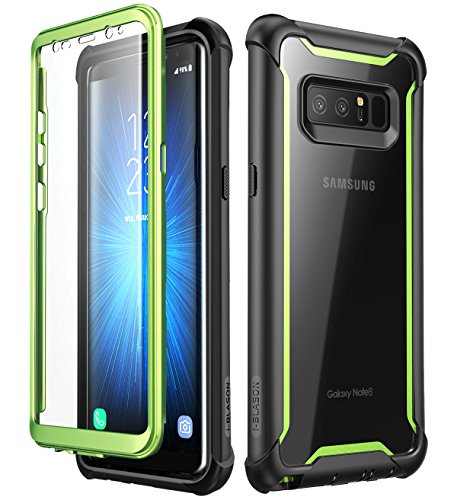 i-Blason Funda Galaxy Note 8 [Ares] 360 Grados Carcasa Completa con Protectores de Pantalla Incorporados para Samsung Galaxy Note 8 (2017) Verde