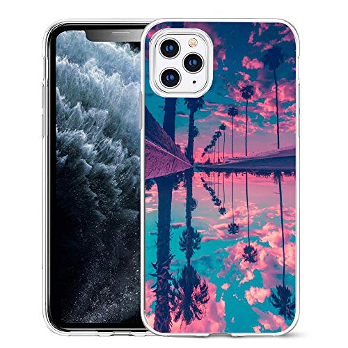 JLTPH Funda iPhone 6 / iPhone 6s Paisaje Gato Perro Funda Carcasa Suave Silicona TPU Phone Case Cover Anti-rasguños Teléfono Caso para Apple iPhone 6 / 6s