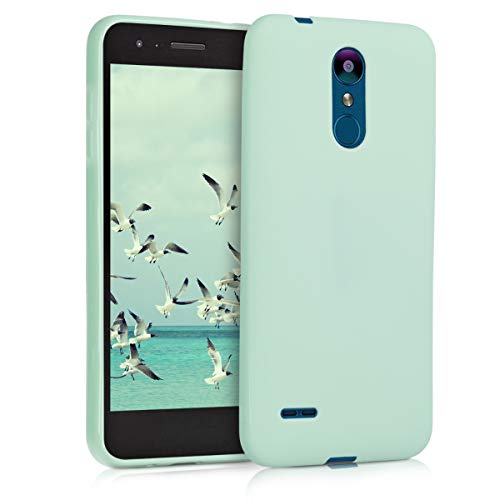 kwmobile Funda Compatible con LG K8 (2018) / K9 - Carcasa de TPU Silicona - Protector Trasero en Menta Mate