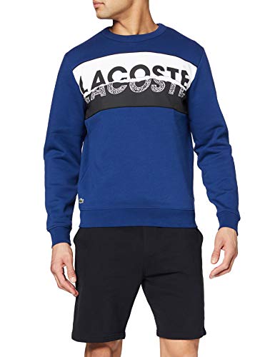 Lacoste Sport Sh4899 Sudadera, Azul (Methylene/Noir-Blanc P14), Medium (Talla del Fabricante: 4) para Hombre