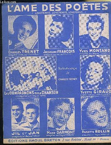 L'AME DES POETES - CHARLES TRENET, JACQUELINE FRANCOIS, YVES MONTAND, YVETTE GIRAUD, ...