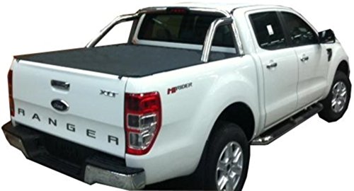 Lona de cubierta de equipajes para Ford PX Ranger Dual Cab, compatible con barras de deporte originales