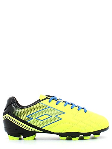 Lotto Junior Spider XI fgt Suelo Firme – Botas de fútbol Saftey Yellow/Shiver Talla:UK Size 1