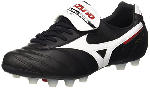 Mizuno Morelia II MD, Botas de Fútbol para Hombre, Negro (black/white/red), 40 EU (6.5 UK)