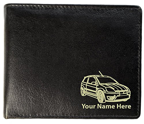 Notts Laser Diseño de Ford Fiesta ST, Personalizable para Hombre Cartera de Piel (Toscana Estilo)