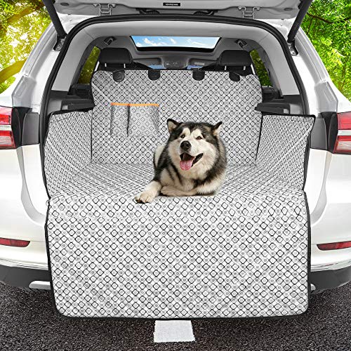 OMORC Funda Maletero Coche Perros, Protector Maletero Coche Perros, Cubierta de Maletero Impermeable Antideslizante, Funda de Maletero Fácil de Instalar y Limpiar, Compatible con la Mayoría de Los SUV