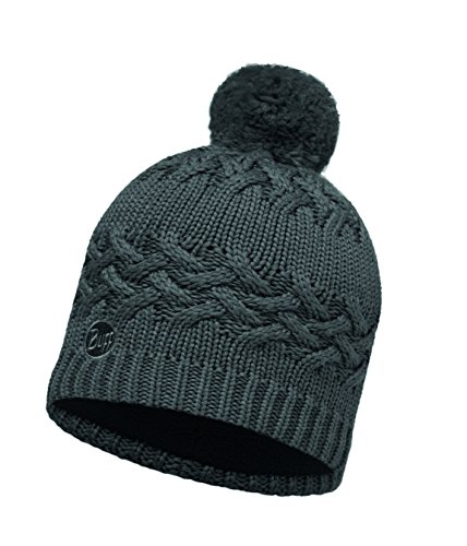 Original Buff - Knitted & Polar Hat Solid Unisex Adulto, talla unica, color Savva Grey Castlerock/Grey