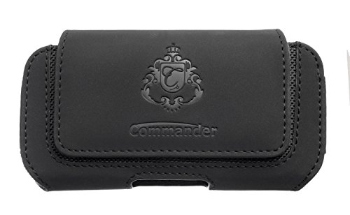 Peter Jäckel Commander Horizon Deluxe XL Funda para teléfono móvil Estuche de extracción Negro - Fundas para teléfonos móviles (Estuche de extracción, Cualquier Marca, Negro)