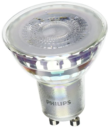 Philips - Bombilla LED Foco Gu10 Cristal, 4.6 W Equivalente a 50 W, Luz Blanca Fría, No Regulable, Pack de 6 unidades