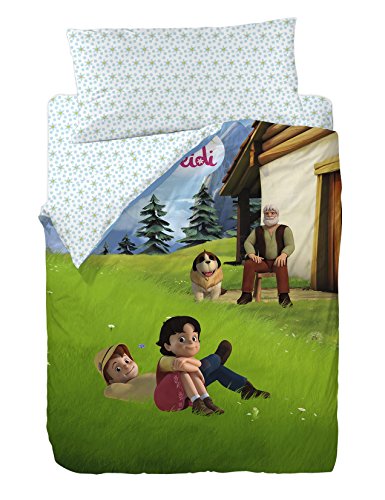 Planeta Junior Heidi Funda nórdica, Algodón-Poliéster, Multicolor, Cama 80/95 (Twin), 200.0x90.0x25.0 cm, 3 Unidades