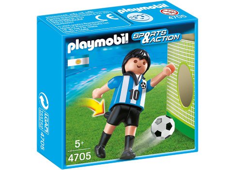 Playmobil Fútbol - Fútbol: Jugador Argentina (4705)