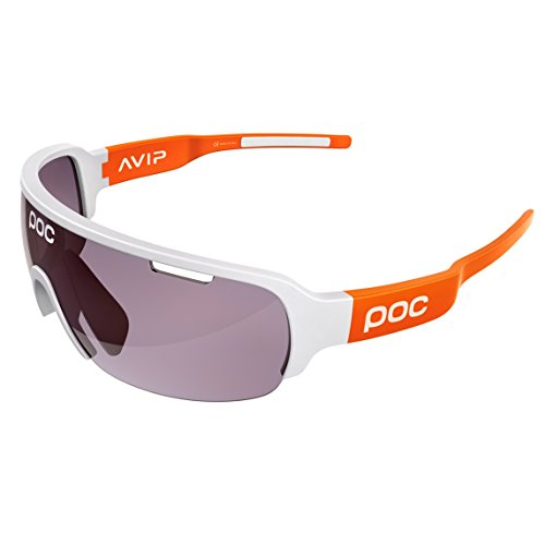 POC Was Gafas de Sol, Unisex Adulto, Blanco (Hydrogen White) / Naranja (Zink Orange), Talla Única