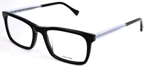 Police Brillengestelle Vpl262N Monturas de Gafas, Negro (Schwarz), 54 Unisex Adulto