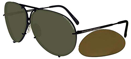 Porsche Gafas de Sol Design P8478 DARK RUTHENIUM/GREY GREEN SEMI-MIRROR unisex