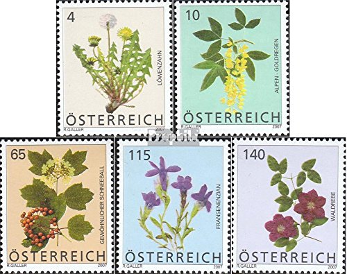 Prophila Collection Austria 2678-2682 (Completa.edición.) 2007 Flores (Sellos para los coleccionistas) Planta