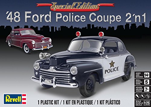 Revell-1948 Ford Police Coupe 2n1,Escala 1:25 Kit de Modelos de plástico, Multicolor (14318)