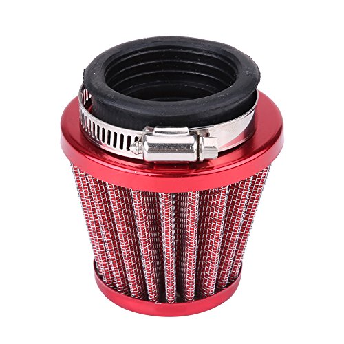 ROSEBEAR Performance/Replacement Filter Cleaner,44mm Air Breathers Filter for Universal Gy6 150cc ATV Quad 4 Wheeler Go Kart Buggy Scooter Moped Air Filters Accessories (Red)