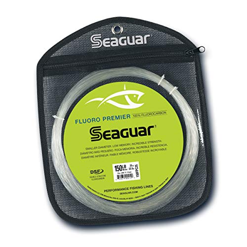 Sedal de fluorocarbono Seaguar Fluoro Premier, 23 m - 100 FP 25, 100-Pounds, Transparente