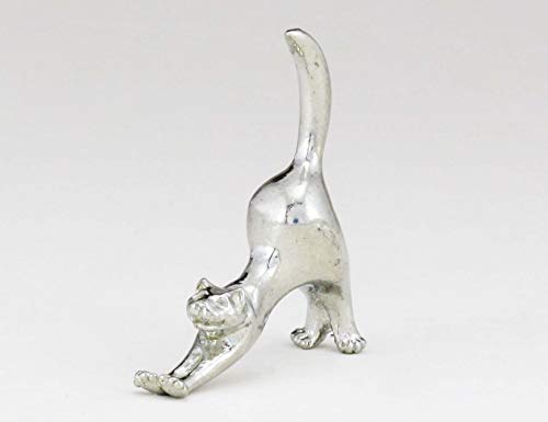 Silver Willows – Figura Coleccionable de Gato en Miniatura, Fabricado en Inglaterra