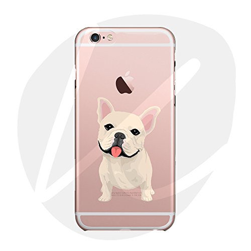 (Sleeping bear) Apple iPhone X Funda Carcasa,Pequeño Animal Perro Lindo De La Historieta Patrón TPU Silicona Caso Funda Cover Carcasa+Cuerda de Seguridad -Bulldog francés