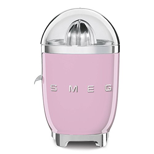 SMEG Exprimidor CJF01PKEU, 70 W, Acero Inoxidable, rosa pastel