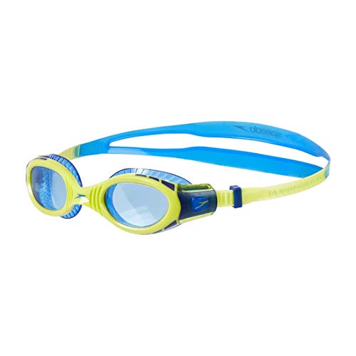 Speedo Futura Biofuse Flexiseal Gafas de Natación, Unisex niños, Verde / Azul, Única