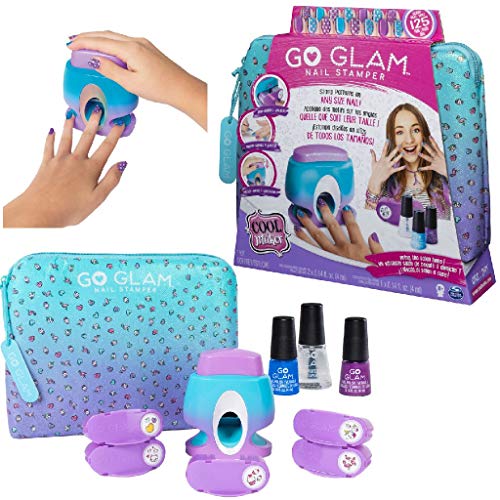 Spin Master- Cool Maker GoGlam Nail Studio GO GLAM - Sello de uñas con 5 patrones, Versión importada, Multicolor (6045484) , color/modelo surtido