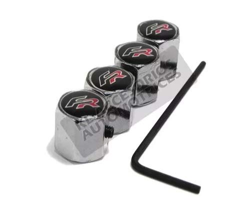 Tgh (FR-VS) Kit de 4 Tapones para válvulas Plateados Formula Racing FR