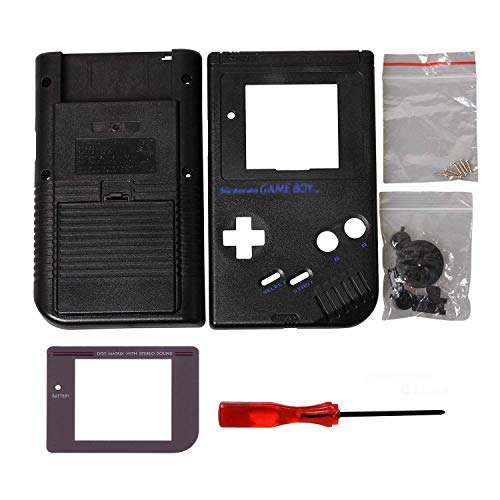 Timorn reemplazo Vivienda Shell Caso Cubierta para Gameboy GB Consola (Negro)