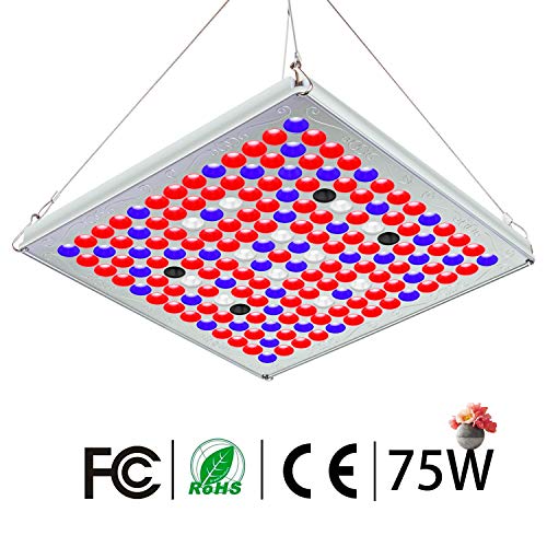 TOPLANET Plantas Led Grow Light Reflector 75w Lampara con IR Rojo Azul Luz para Interior/Invernadero/Grow Box Vegetal Crecimiento